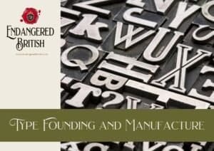 Type Founding and Manufacture